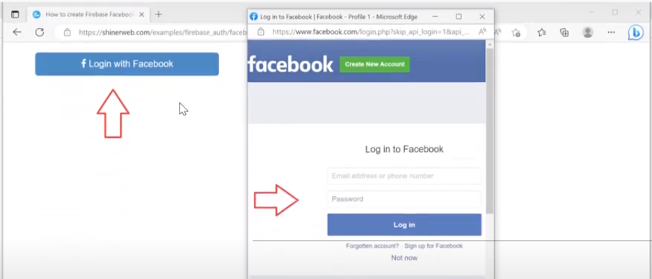 How to implement Facebook login in your Web app with Firebase ? -  GeeksforGeeks